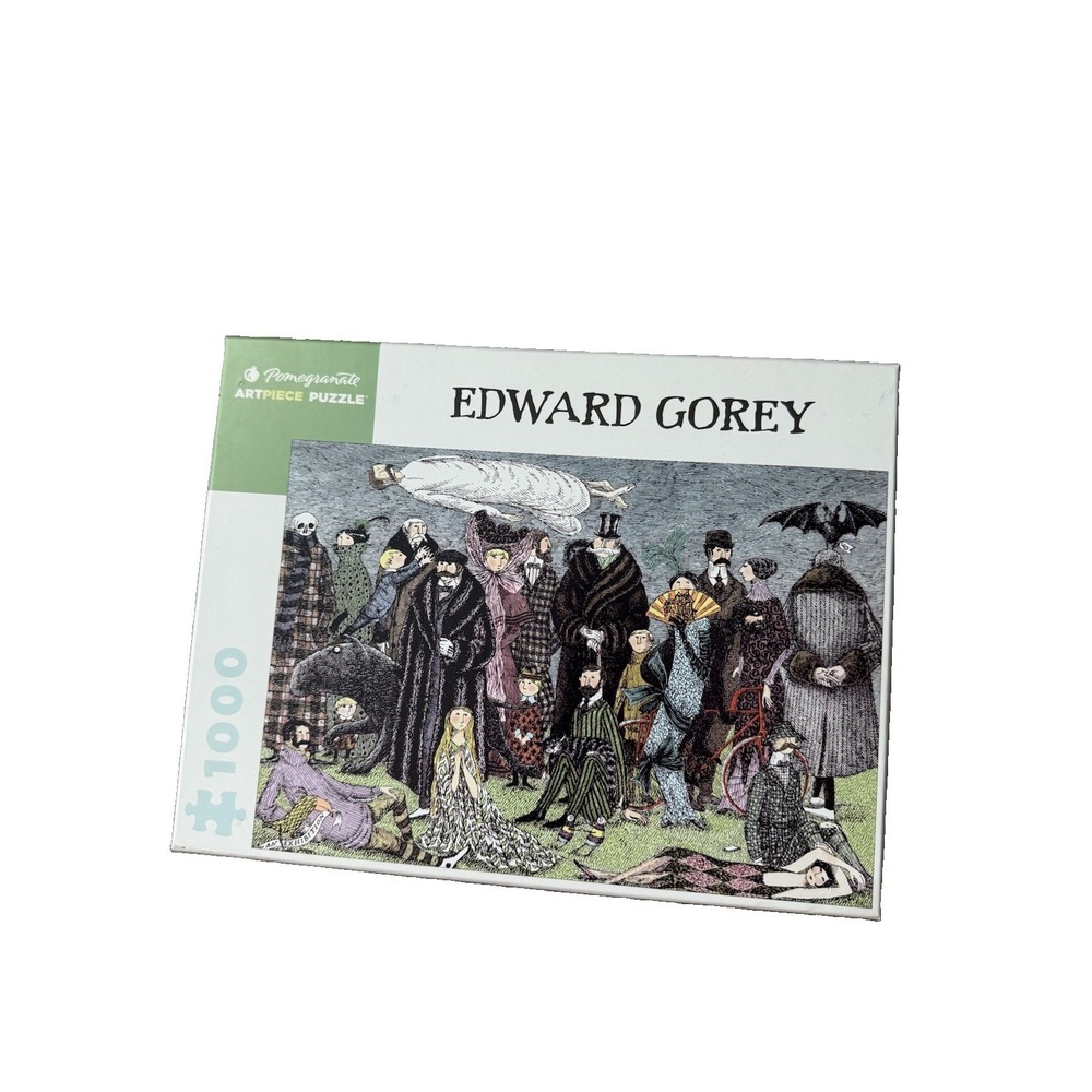 Edward Gorey Puzzle 1000 Piece Spooky Whimsigoth New